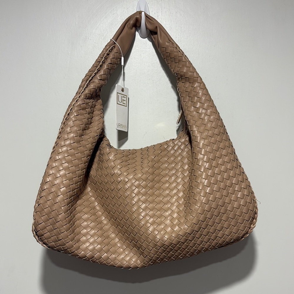 Urban Expressions Tan Woven Hobo Bag